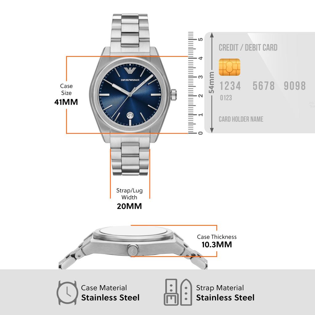 Watch NA AR11620 Silver [Emporio Armani] Men's