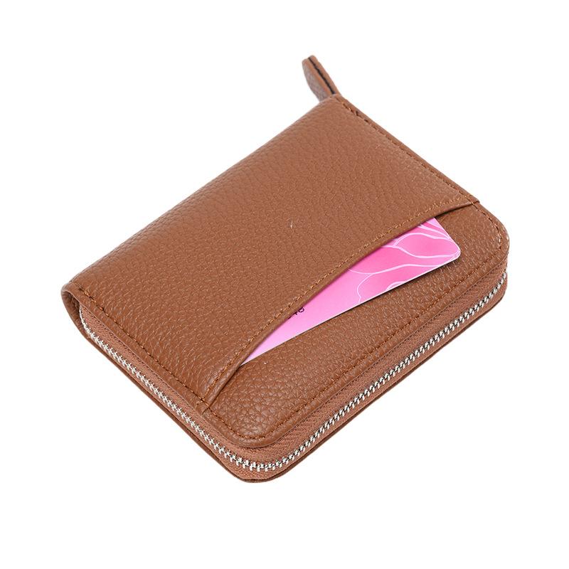RFID Blocking Wallet for Men Women 12 Slot Card Holder Organizer with Zipper Pocket Anti-Theft ID Passport Credit Card Case