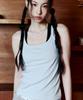 Laikeueomojeu Line Glossy Ribbed Sleeveless Tee_Light Blue