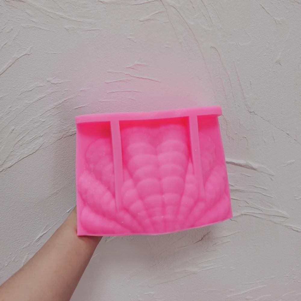 

Эстетичный декоративный силиконовый молд в виде ракушки для пляжа, форма для свечи в виде ракушки для океана, современный декоративный восковой молд для дома в виде ракушки