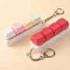 4 Keys Button Keycap Stress Relief Adult Fidget Toy Keychain 4 Keys Keyboard Fidget Gadgets Toys Diy Keyboard Keychain Toys