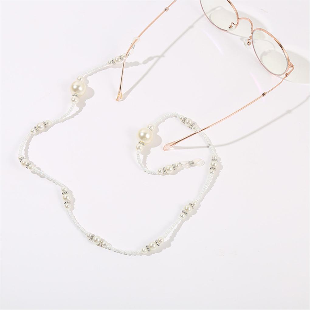 Glasses Lanyard Beaded Eyeglasses Neck Strap Chain Holder Eye Glasses Storage Accessory