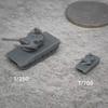 5PCS DIY Leopard 2 Marksman Anti-Aircraft Vehicle Model 1/700 1/350 Double-Barrel Self-Propelled Artillery Tank Resin Model for Military Collection (1