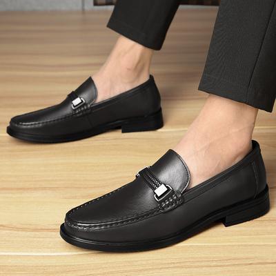 Luxusmarke Herren Sommer Rindsleder Atmungsaktiv Lässige Lederschuhe Neu Herren Bequeme Ausgehöhlte Business Freizeit Slipper
