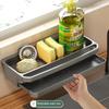 Drain Rack Kitchen Sink Organizer Self-Draining Shelf Sponge Holder Dishcloth Faucet Storage Soap Drainer Kitchen Accessories