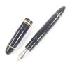Great MONTBLANC fountain pen Meisterstck 149 Cap type Black gold 14C mens Used