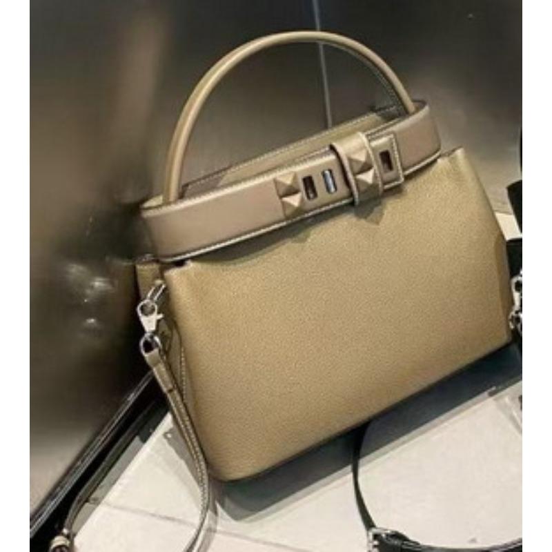 2025 New Style Genuine Leather Womens Bag Top Layer Cowhide Togo Leather With Swift Leather Medor Bag Leather With Accessories Oil Wax Bag