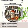 Vintage Metal Whiskey Bar Sign Retro Scotch Irish Aluminum Poster 1pc Heavy Duty Cigars Pub Decor Rustic Label Tin Sign