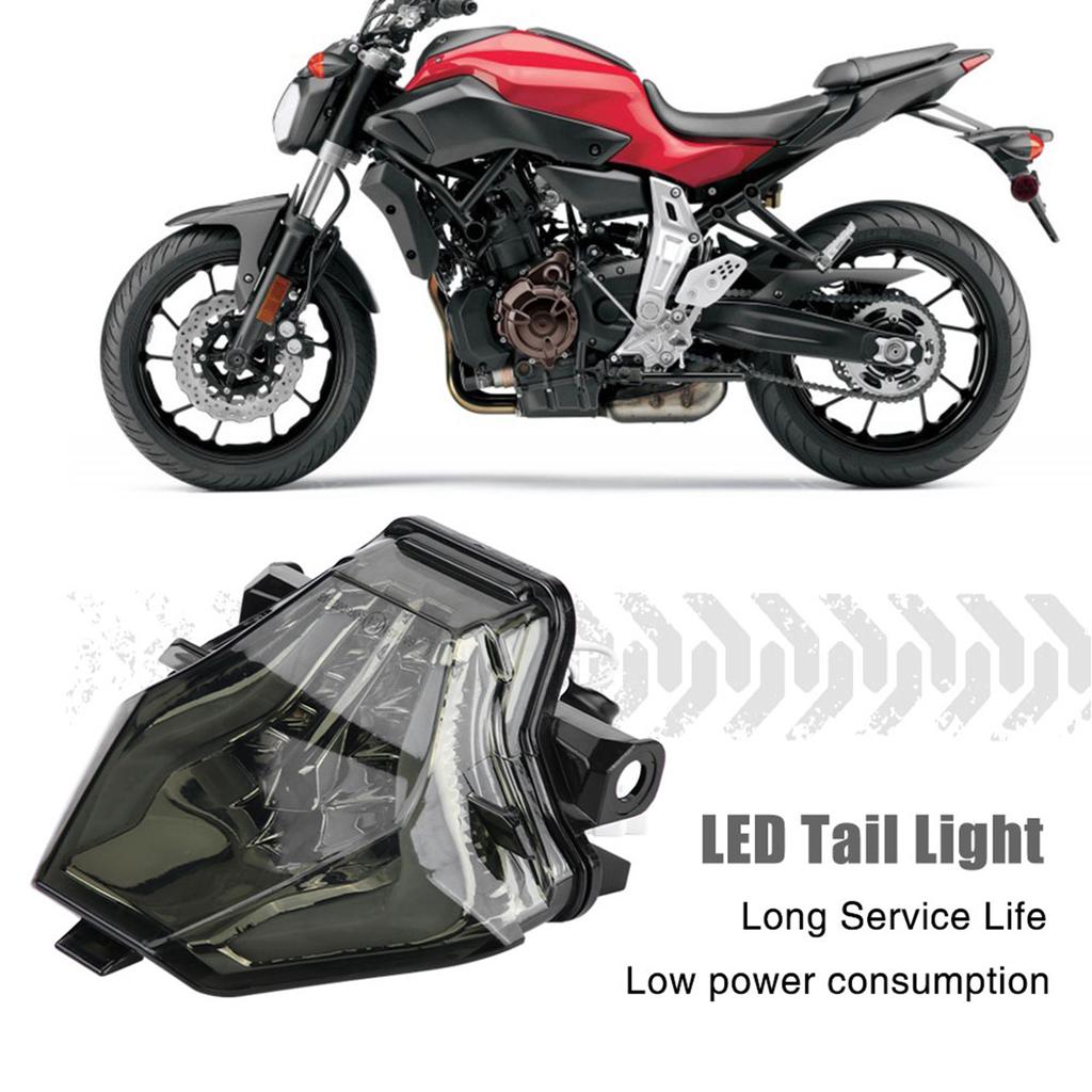 Motorcycle LED Turn Signal Tail Light for MT07 FZ07 YZFR3 YZFR25 (Red)