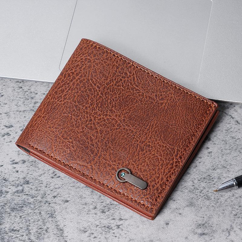 

Men s Business Casual Leather Wallet светло-коричневого