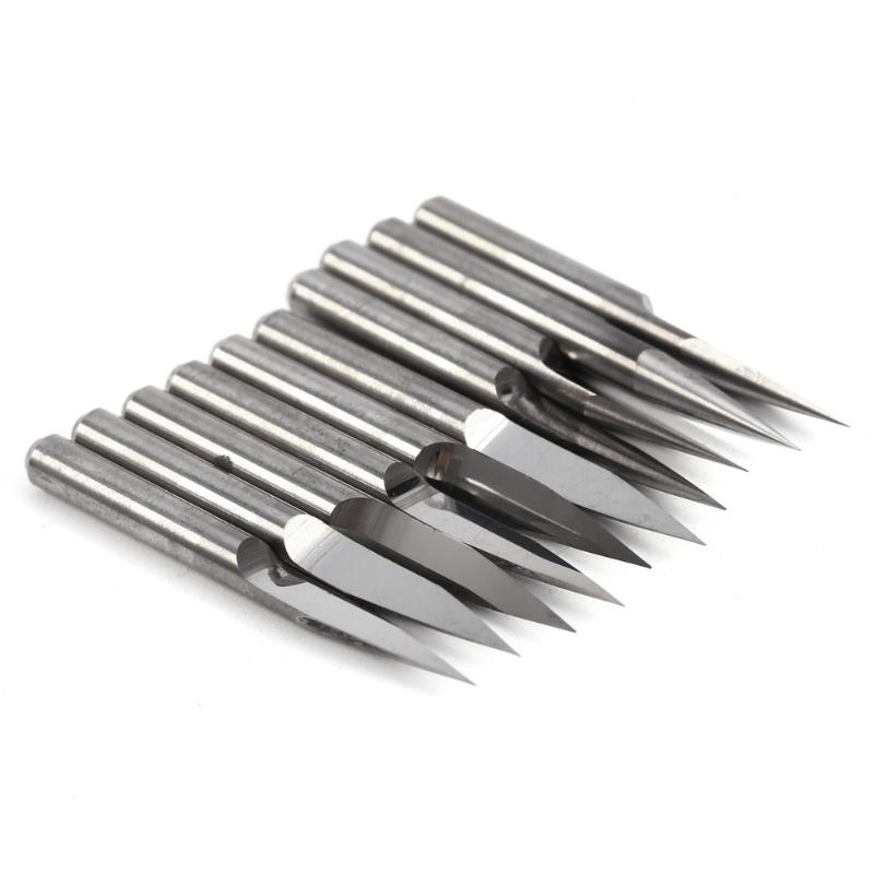 10Pcs 3.175mm 0.1mm Carbide PCB Engraving CNC Router Bit Grinding Sculpture Tool