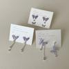 Super Fairy Gradual Change Purple Butterfly Stud Earrings Female Fresh Sweet Cute Exquisite Personality Fashion Versatile Earrings Earrings