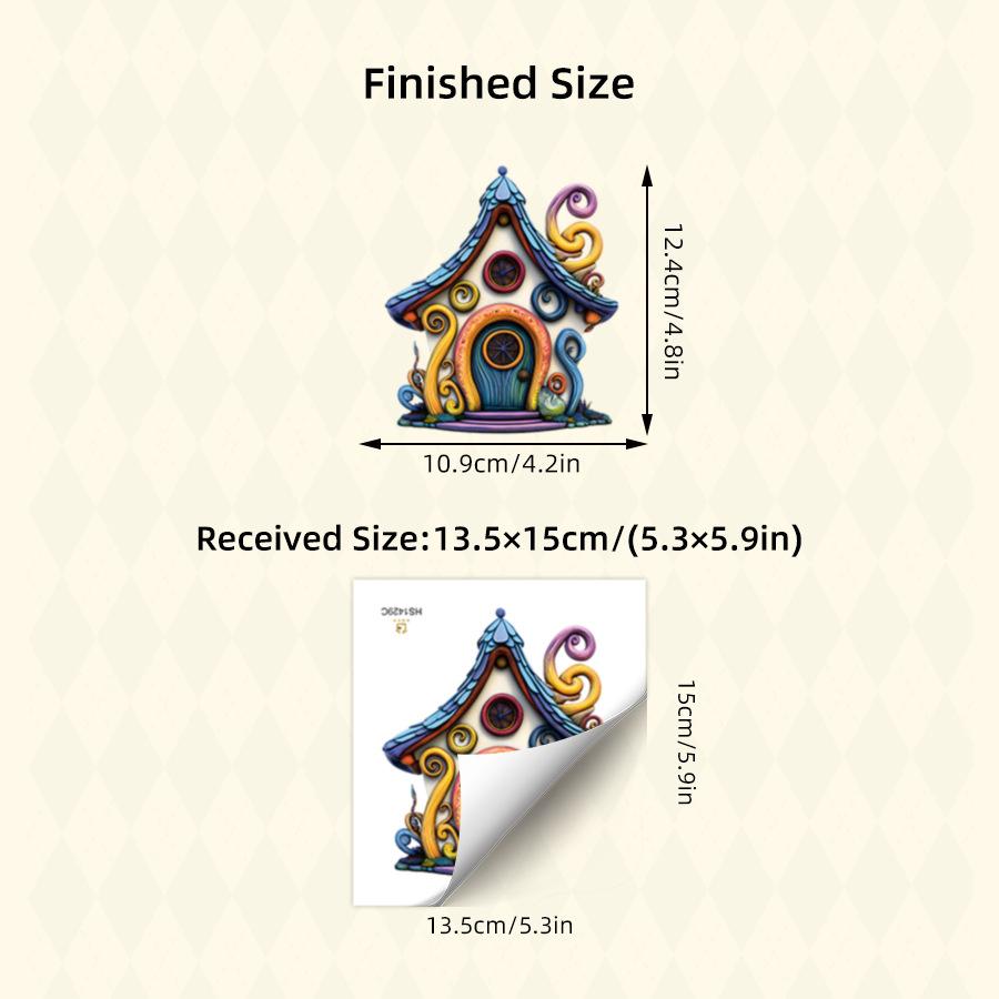 Creative Wooden Door "Portal To Another World" Self-Adhesive Wall Stickers, Small Size Skirting Board Decals for Home Decoration
