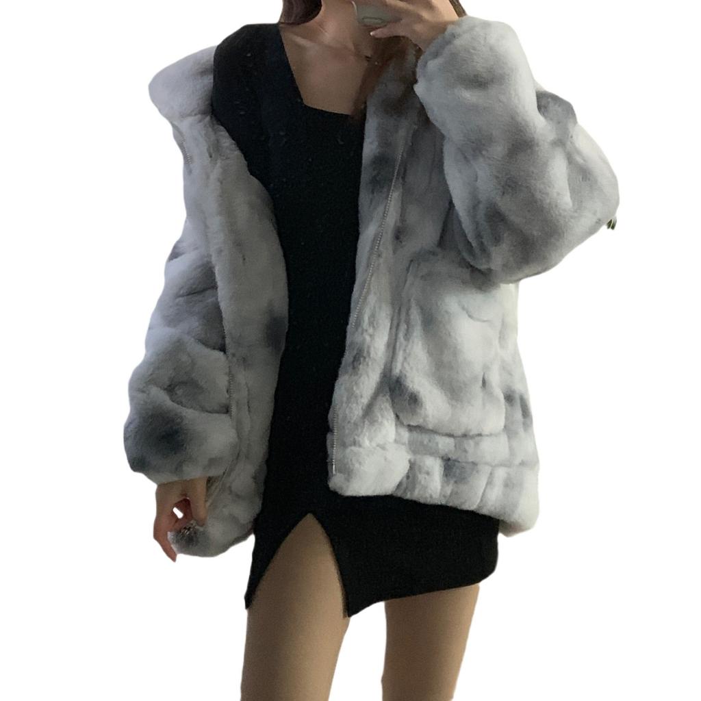 Imitation Lamb Wool Fur Jacket Men's Large Size Loose Warm Thickened Cotton Clothes Winter Clothes Cotton Clothes Women's Clothing