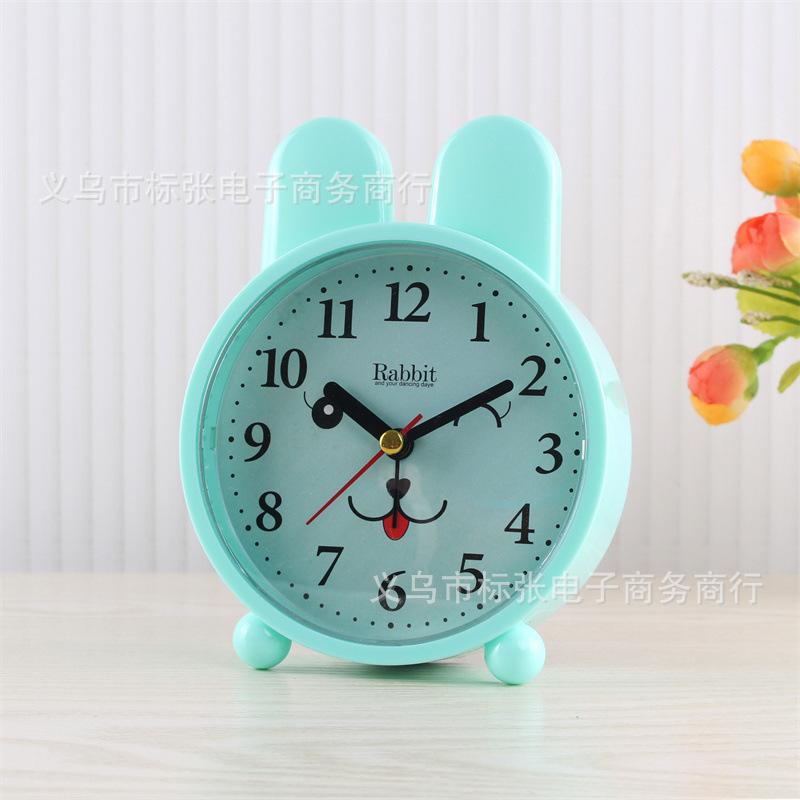 Fashion silent alarm clock student dormitory small alarm clock children's bedroom desktop clock cartoon