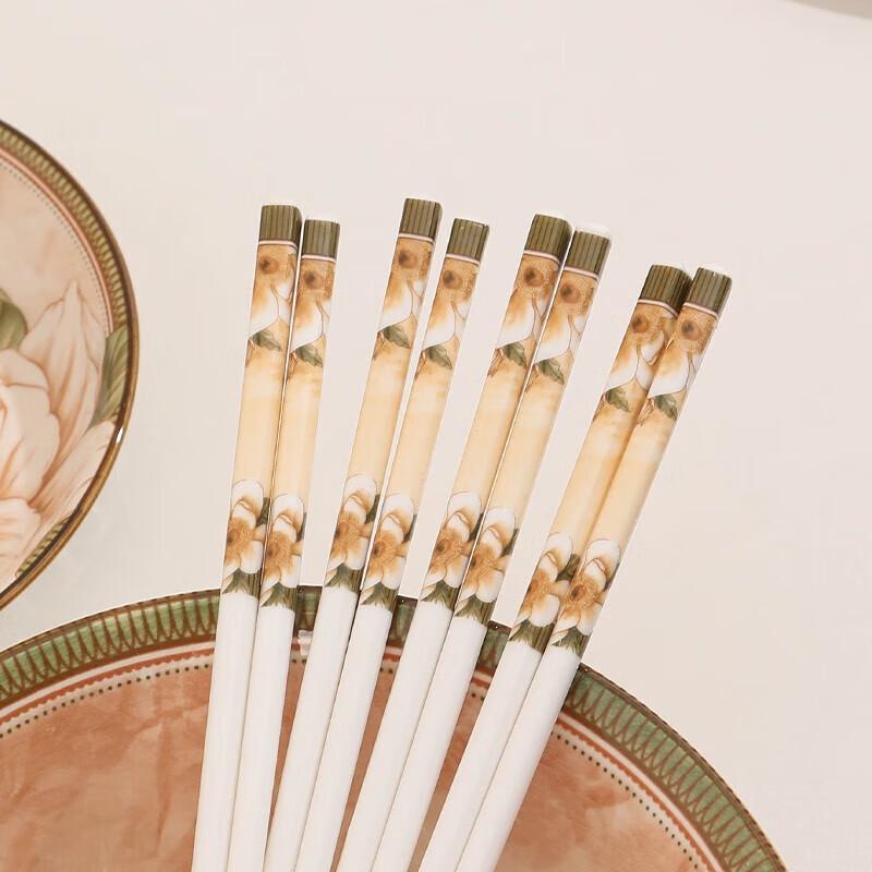 Japanese Style Camellia Ceramic Chopsticks