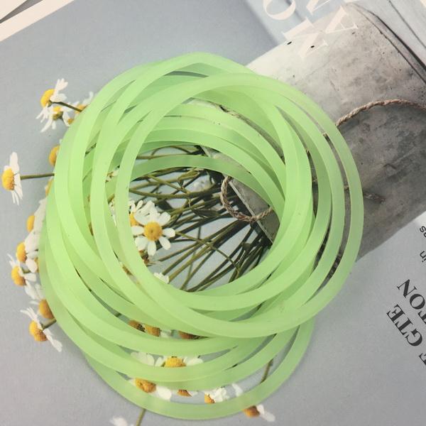 10pcs Women's Fashion Candy Color Rubber Hair Bands Elastic Hair Ties Silicone Hairband Scrunchies Bracelet Girls Accessories