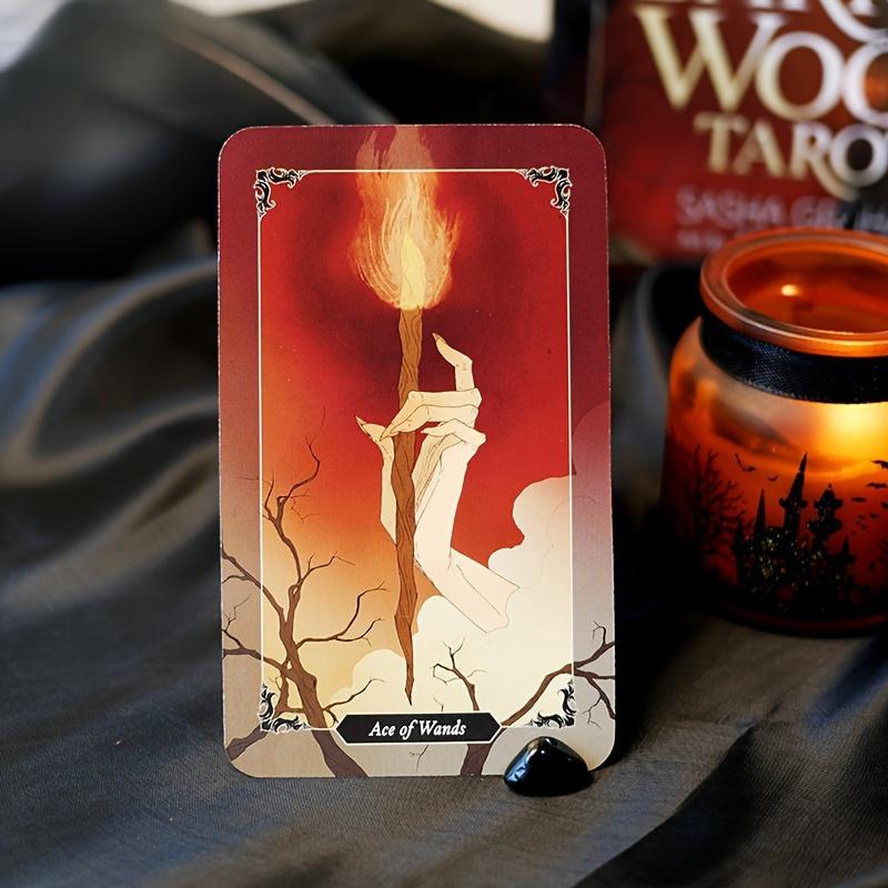 Balíček z tmavého dřeva Karty, Karty Věštění Stolní hry Hračka, Proroctví Balíček Věštění Rodinná společenská stolní hra Karty pro začátečníky Věštecká hra