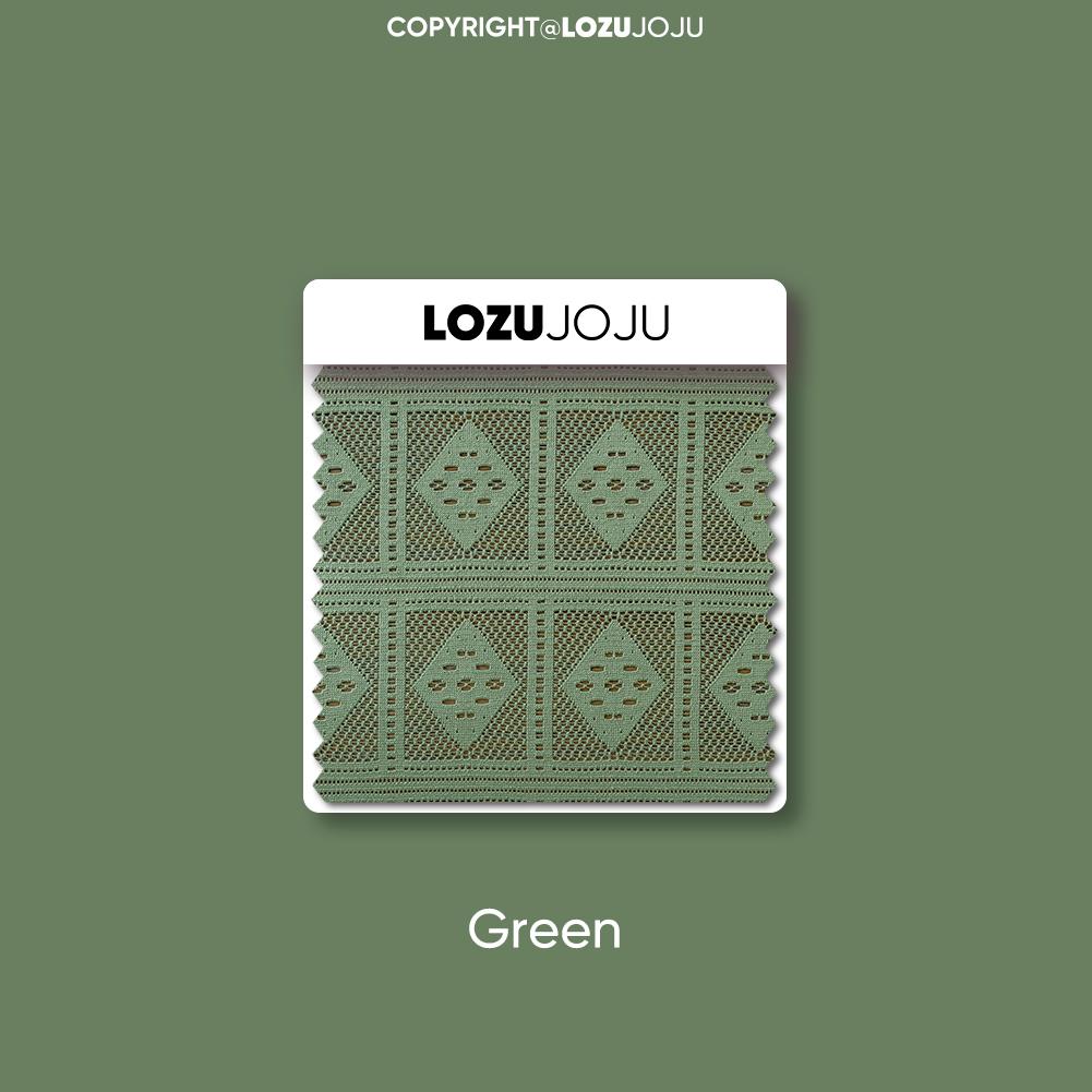 1PC LOZUJOJU 10-20% Blackout French Retro Solid Color Hollow Square Grid Fringe Curtain for Living Room Bedroom Balcony Home Decor