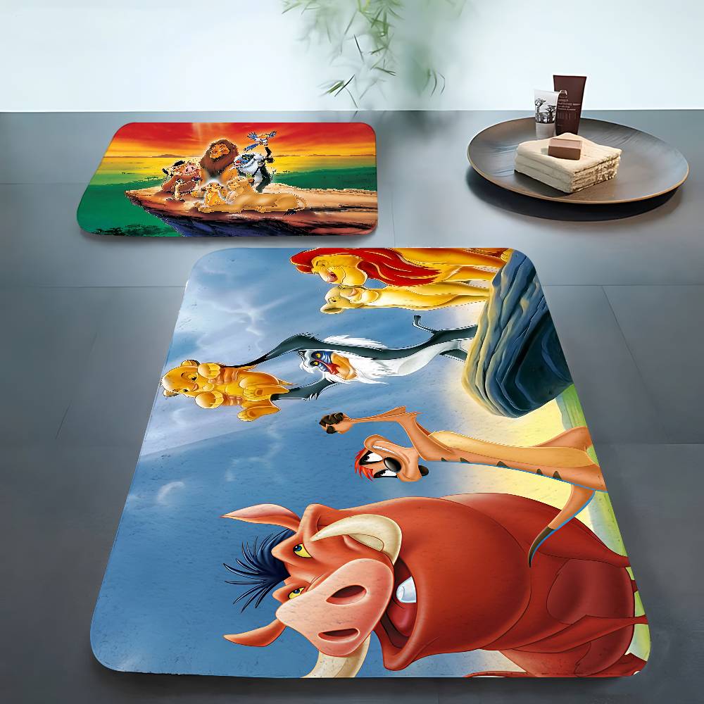 Vintage L-LionS K-King Cartoon Carpet For Living Room Sofa Decor Modern Rug Floor Mat For Men Bedroom Durable Area Rugs