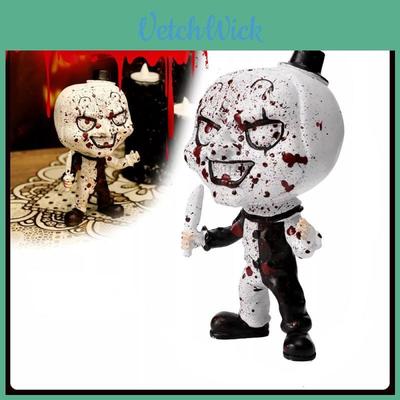 Creative Halloween Resin Soul Reaper Clown Decorative Tabletop Craft With Modern Minimalist Style