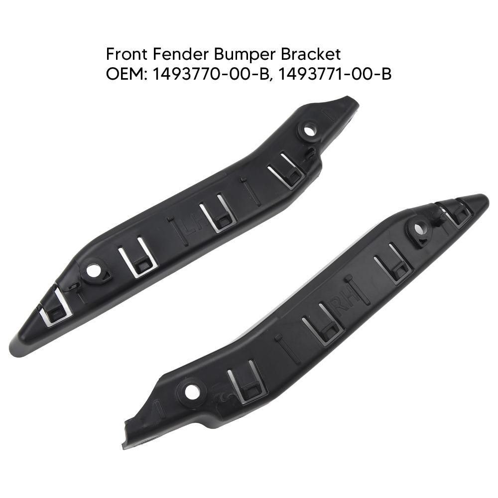 2Pcs Set 1493770-00-B 1493771-00-B Front Bumper Bracket Left and Right Bumper Bracket Support for Tesla Model Y 2020 To 2025
