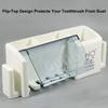 Portable Bathroom Electric Toothbrush Holder Plastic No-Drill Wall Mounted Toothbrush Cup Rack For Washing Cup