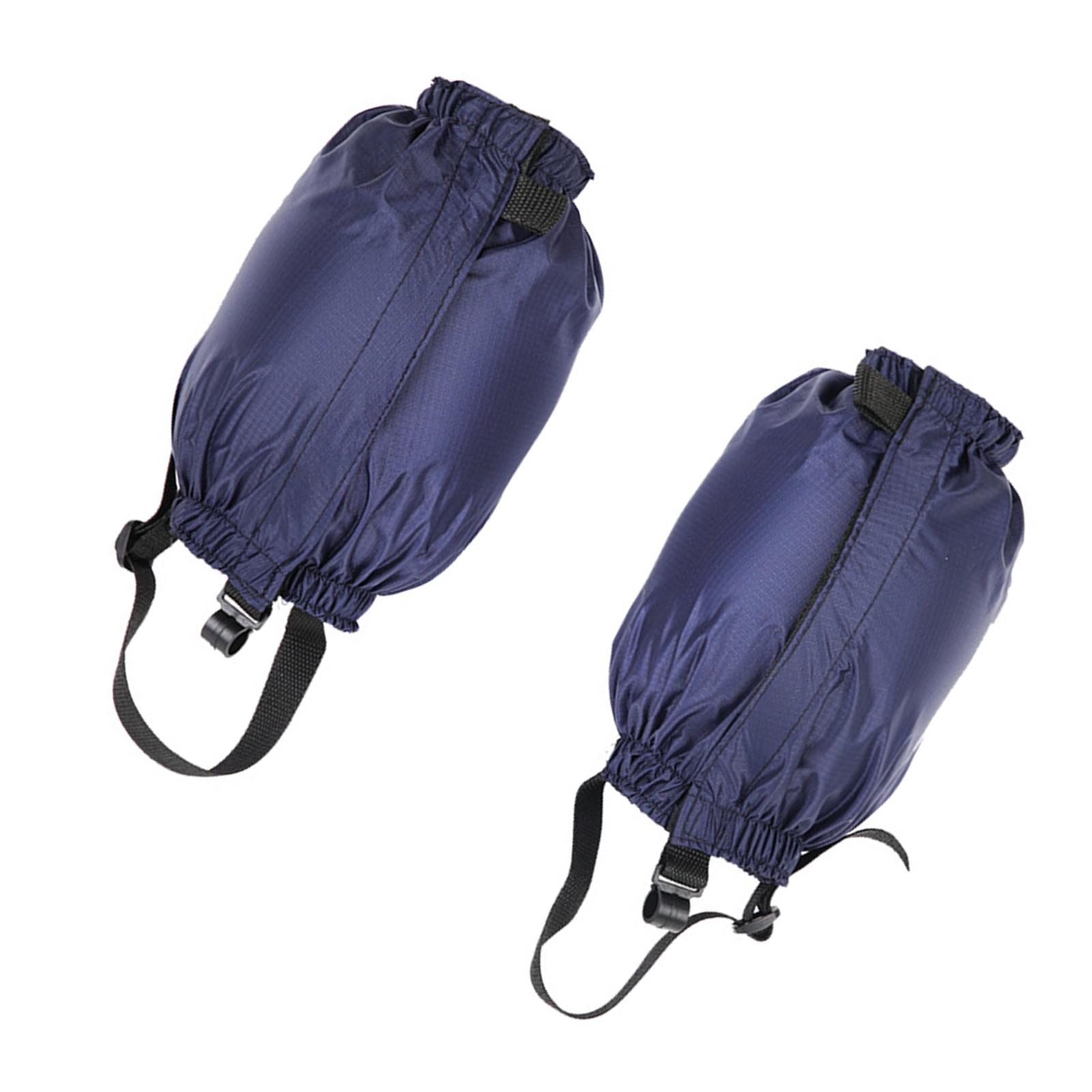 

Треккинговые гетры Водонепроницаемые леггинсы Гетры до щиколотки для пешего туризма Регулируемые гетры для ног Чехлы для ног для ходьбы на снегоступах и катания на горных лыжах темно-синий