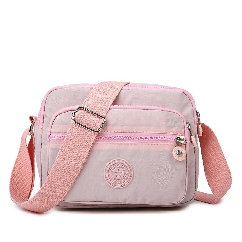 Single shoulder women's bag, large capacity, simple and waterproof crossbody bag, lightweight and casual, wide shoulder strap, small square bag