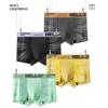 4Pcs Men's Underwear Ice Silk Mesh Boxer Shorts Boxers Breathable Underpants  Boy Panties Undies L XL XXL 3XL 4XL 5XL