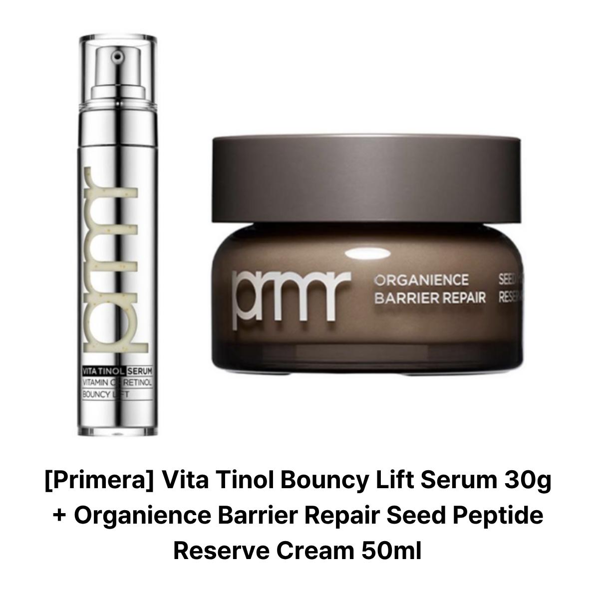 

[Primera] Vita Tinol Bouncy Lift Serum 30g (Retinol & Vitamin C) Serum 30g + Cream 50ml