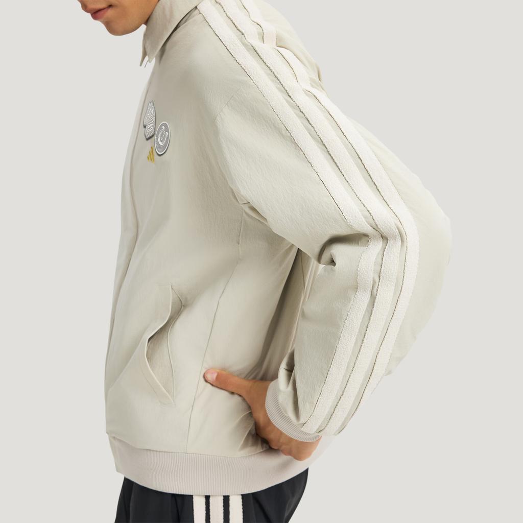 Adidas FW25 Year Of The Horse Limited CNY New Year Reversible Woven Jacket Water-Resistant Fleece Casual Loose Jacket Men jackets KE4058