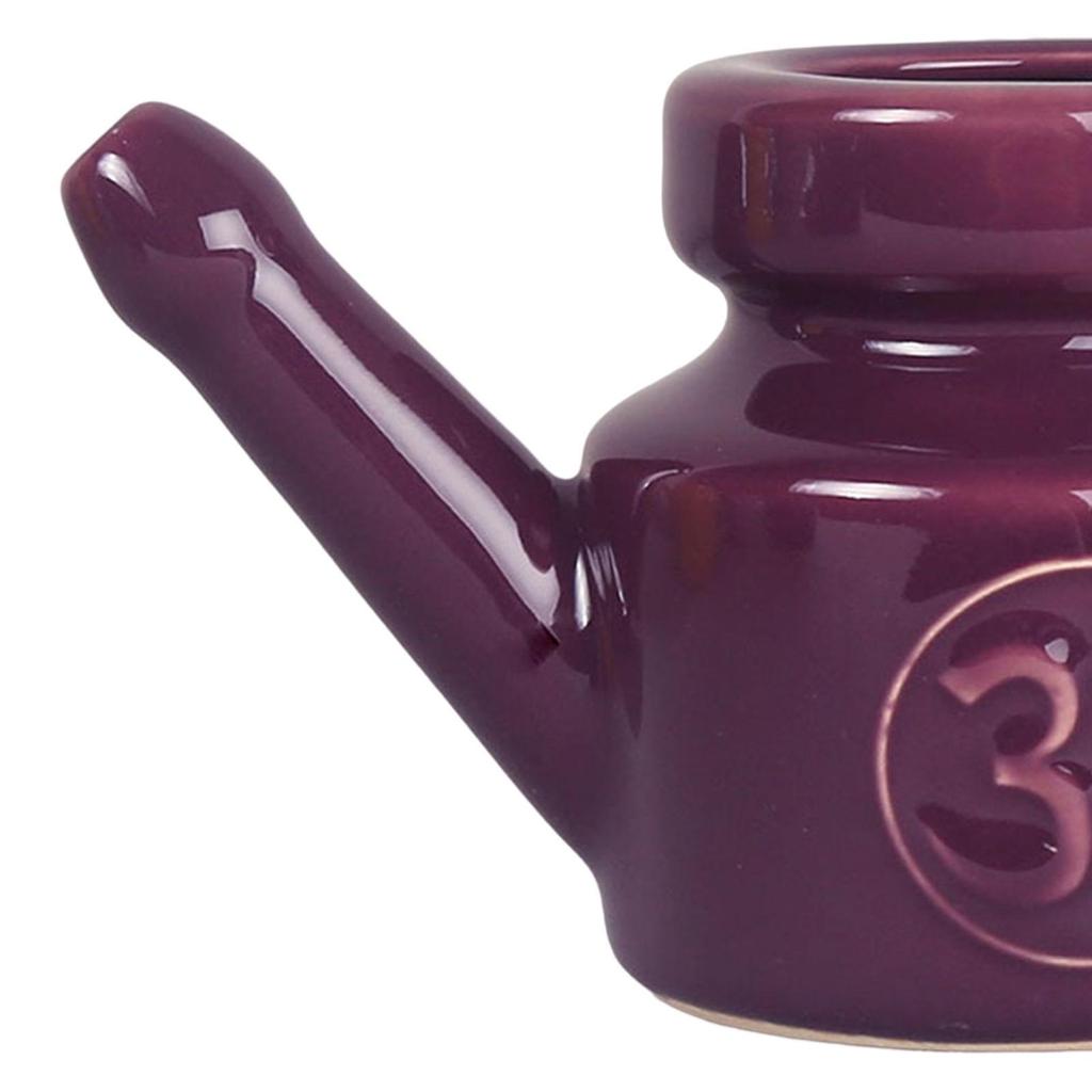 Ceramic Neti Pot Leakproof Sinus Rinse Pot Durable for Nasal Cleansing 350ml 