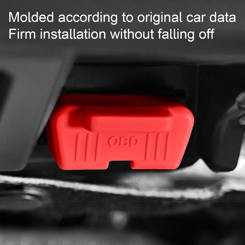 OBD Cover Lock Waterproof Vehicles Lid OBD Protector Silicone Protective Sleeve Car OBD silicone protective cover