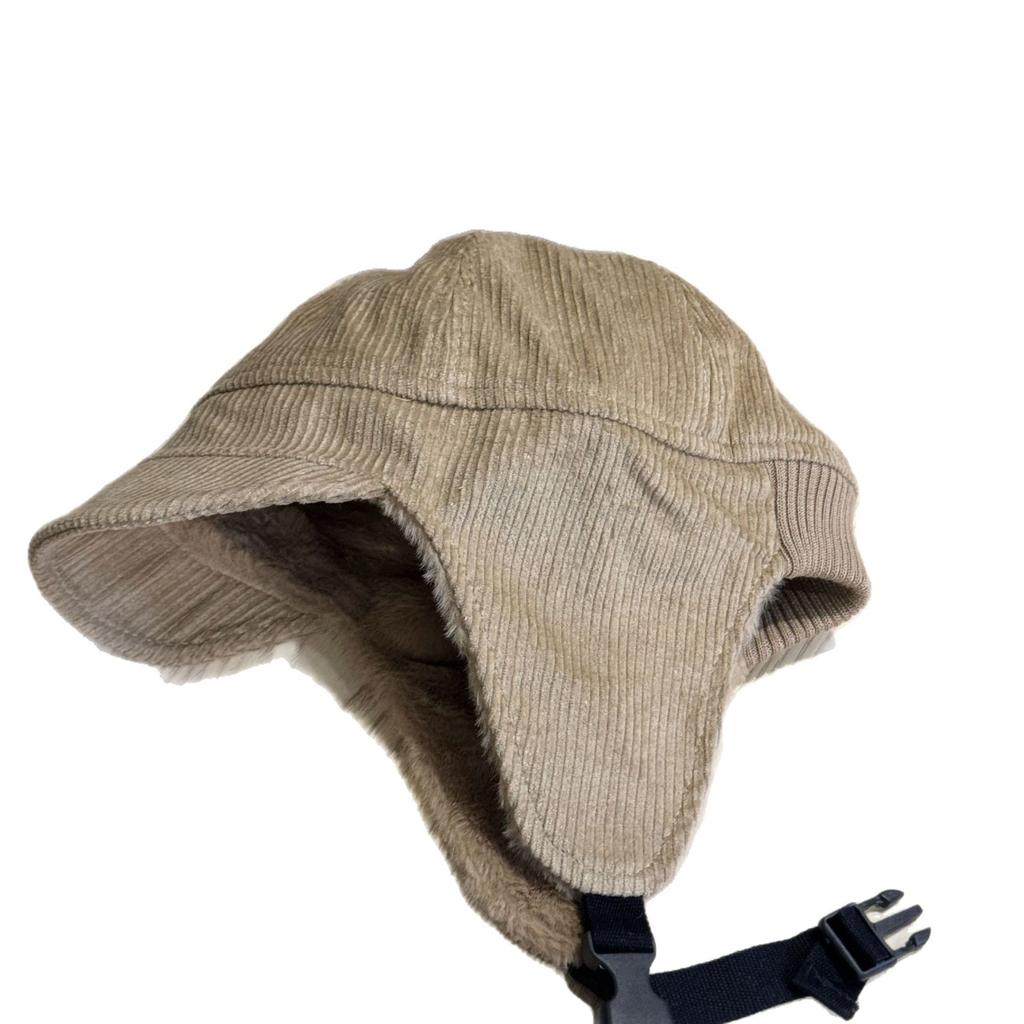 Neue Lei Feng Mütze Damen Koreanische Version Kaninchenfell Pompon Kord Warm Ohrenschutz Mütze Winter Radfahren und Skifahren Fliegermütze