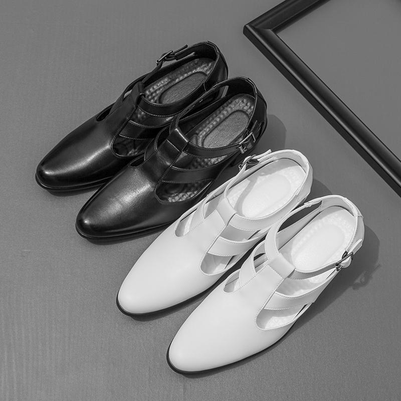 Summer Men Business High-heeled Sandals European American Comfortable Breathable Fashionable Performance Sandals Sizes 38-46