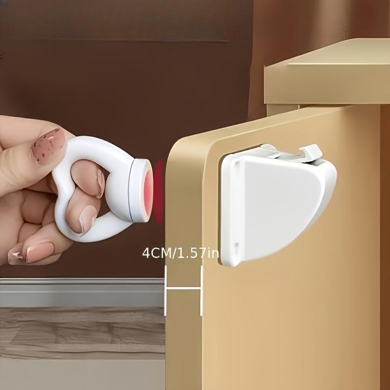 Magnetischer Türöffner Multifunktionale Schubladen- und Schrankverriegelung Verstecktes Design Fingerquetschschutz Keine Fingerverletzung Bohrerfreie Installation