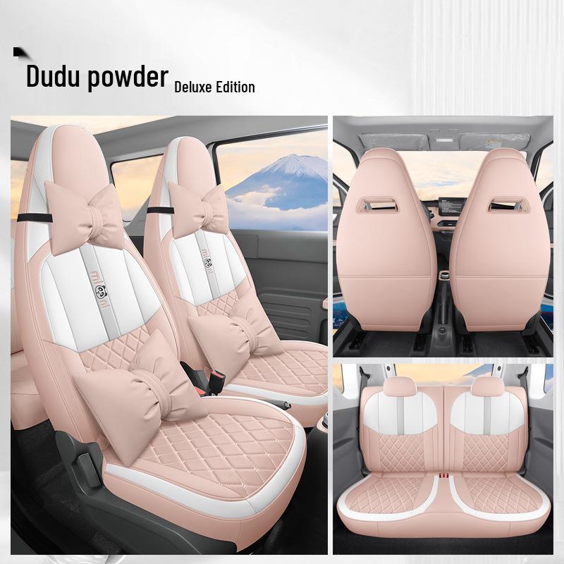 Panda MINI Universal Breathable Car Seat Cover – Cute, Wear-Resistant, Perforated, Four-Season Compatible