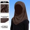 Ice Silk Hijab Scarf Solid Color Sun Protection Headscarf Simple Kids Hijab  Summer