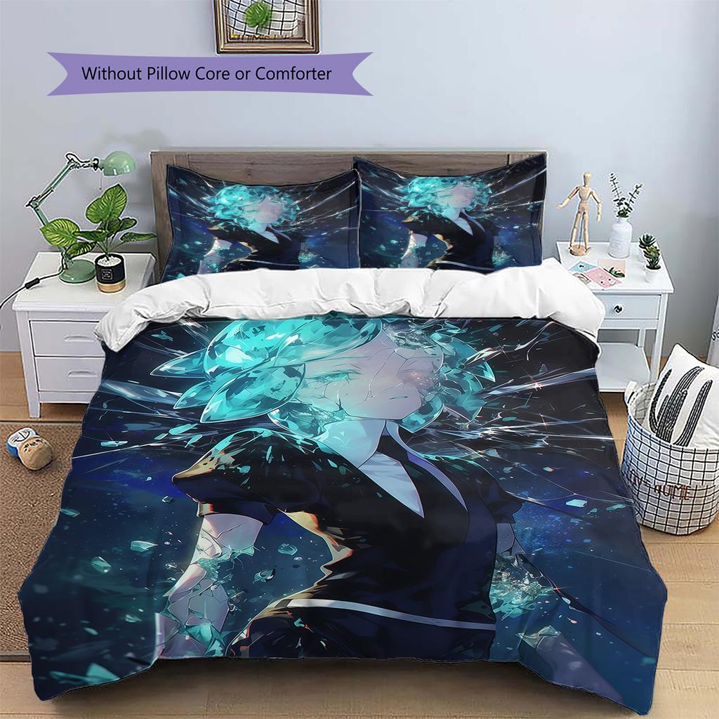 Land of the Lustrous Pattern Bedding,Quilt Set Quilt Cover Pillowcase Home Birthday Gift (1 * duvet cover + 2 * pillowcase, without core)