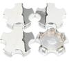 4 peças de Calotas Centrais de Roda Compatíveis com Corvette C5 Z06 2000-2004 Tampa Central Cromada Substituição S207-09 WCA-155