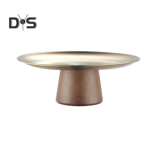 

Подставка для десертных тарелок из нержавеющей стали, подставка для кексов, мини-тортов, поднос для фруктов и конфет на свадьбу, день рождения, вечеринку, пикник, путешествие S золотистый