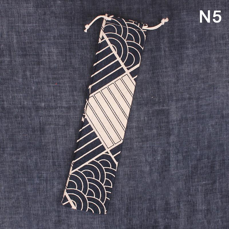 1ks opakovaně použitelný slaměný sáček sáček na kovové slámové příbory Barevné cestovní kempingové hůlky Lžíce Vidlička Nůž Úložný sáček Zásobník