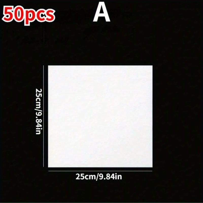 50Pcs Oil-Proof Food Wrapping Paper Sheets for Sandwiches Burgers Fries Baking Cooking Picnics Family Events and Kitchen Use
