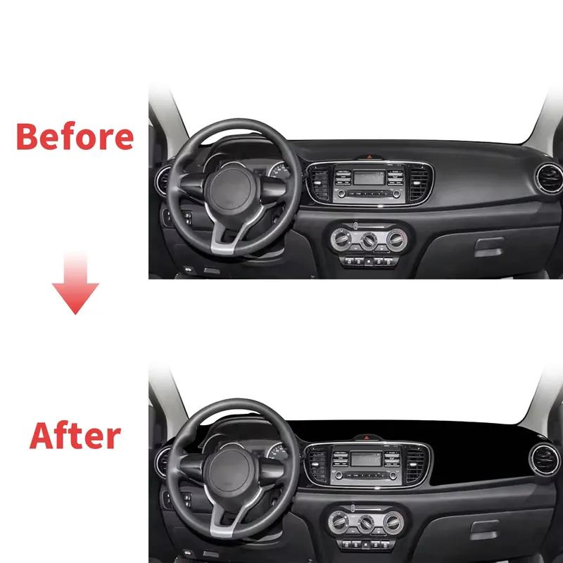 for KIA Pegas Soluto 2017 2018- High Quality Dashboard Cover Dashmat Sunshade Anti‑UV Protector Dash Mat Pad Accessories