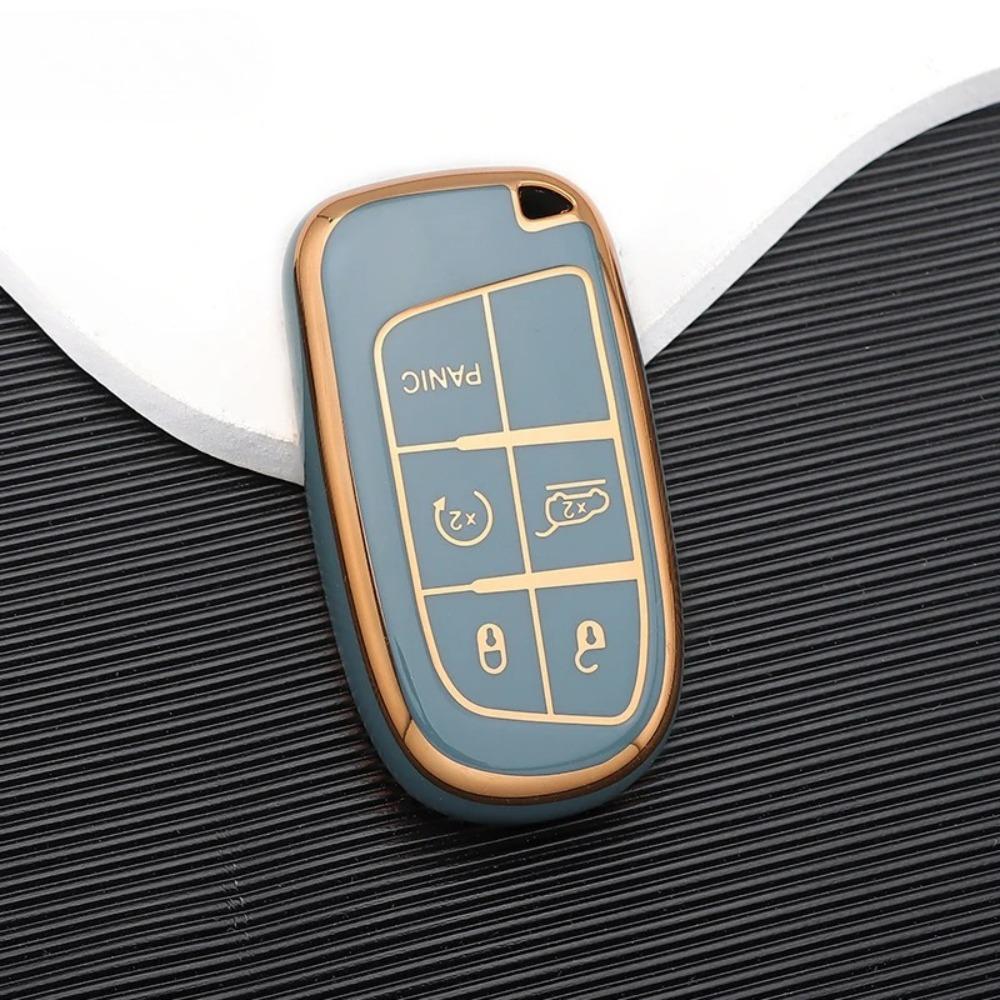 TPU Car Remote Key Case Cover Shell for Jeep Renegade Grand Cherokee for Dodge Ram 1500 Journey Charger Challenger Fiat Durango