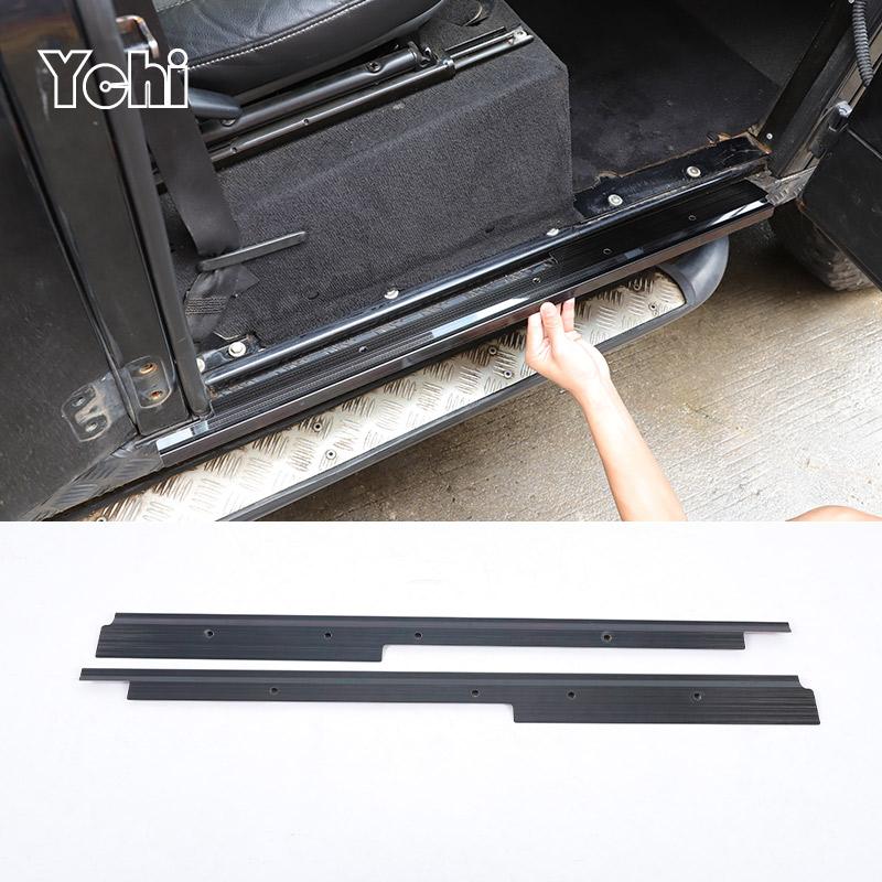 Car Inner Threshold Pedal Rear Bumper Foot Plate Trunk Door Sill Guard Trim For Land Rover Defender 2004-2018 Car Accessories