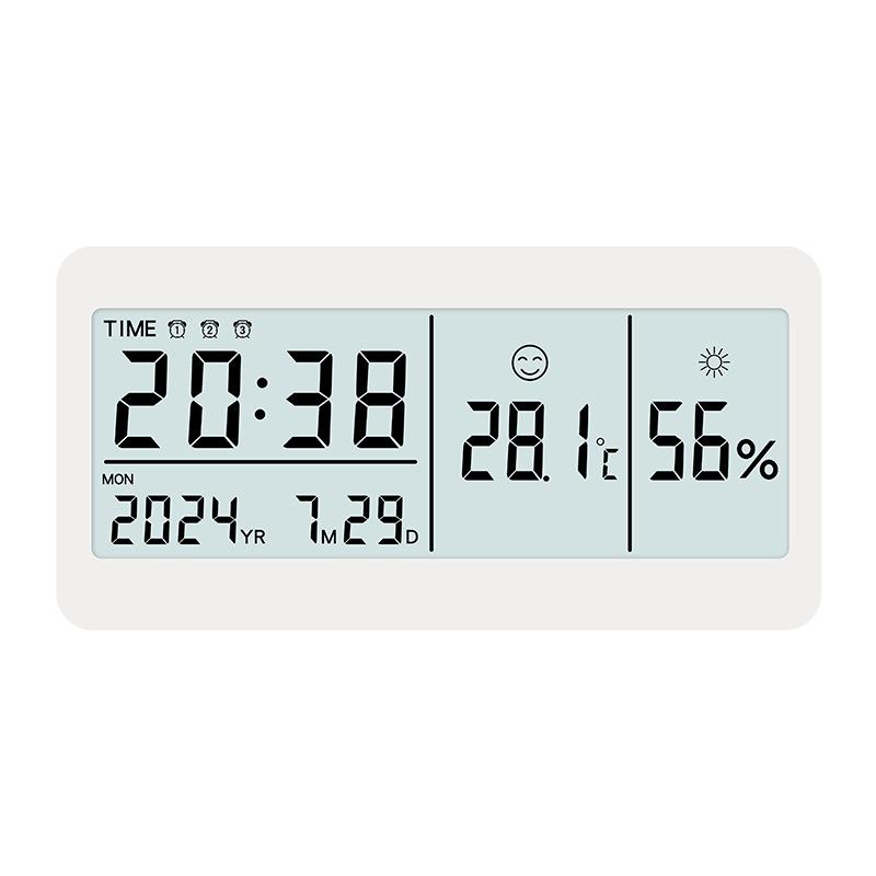 

Электронные часы Настольные часы Студенческий будильник Простой будильник с температурой и влажностью Декоративное украшение Бесшумный маленький будильник