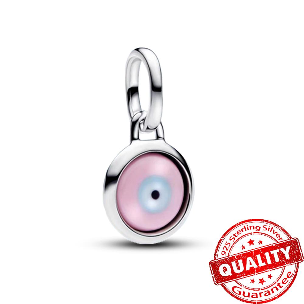 Colorful Chakra Heart Mini Dangle Charm Fit Brand Me/Moment Bracelet Copper Enamel & Crystal Jewelry Pendant Gift