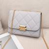 Fashion embroidered rhombus single shoulder crossbody square bag new niche texture large capacity versatile women's bag